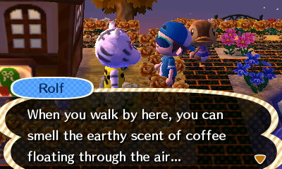 Rolf: When you walk by here, you can smell the earthy scent of coffee floating through the air...