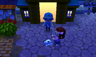 Delivering a skull to Wendy.