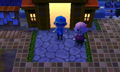 Delivering an item to Celi.