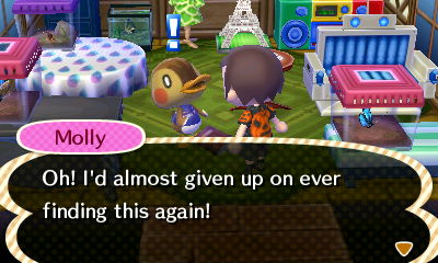 Molly: Oh! I'd almost given up on ever finding this again!