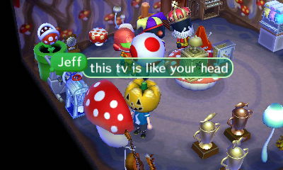 Jeff: This TV is like your head.