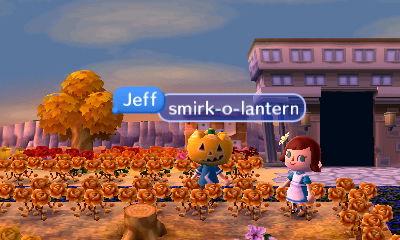 Jeff: Smirk-o-lantern.