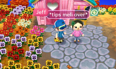 Jeff: *tips Meli over*