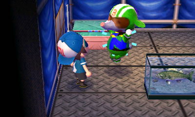 Big Top taking his medicine.