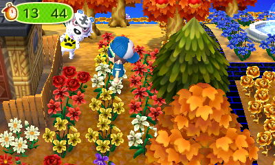 Rolf peeking out from behind a house during a game of hide and seek.