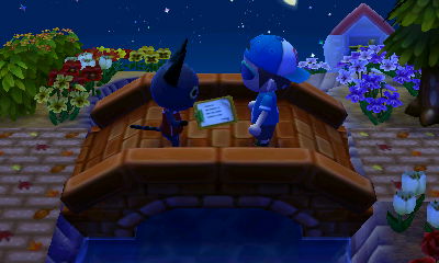 Kiki signing a petition.