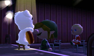 Tom getting up close and personal with K.K.