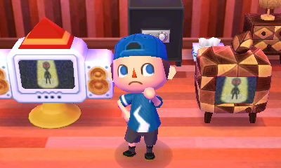 An alien being beamed down from his ship on TV.