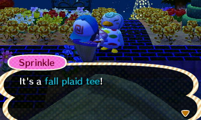 Sprinkle: It's a fall plaid tee!