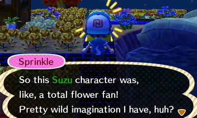 Sprinkle: So this Suzu character was, like, a total flower fan!