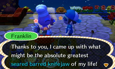 Franklin: Thanks to you, I came up with what might be the absolute greatest seared barred knifejaw of my life!