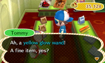 Tommy: Ah, a yellow glow wand! A fine item, yes?