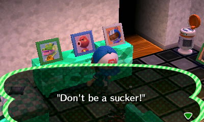 Quote on Octavian's pic: Don't be a sucker!