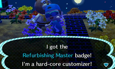 I got the Refurbishing Master badge! I'm a hard-core customizer!