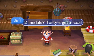 Jeff: 2 medals? Torty's gettin' coal!