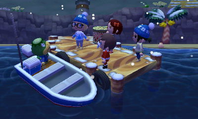 Arriving back on the mainland.