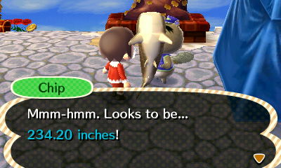 Chip: Mmm-hmm. Looks to be... 234.20 inches!