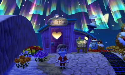 The northern lights above Re-Tail.