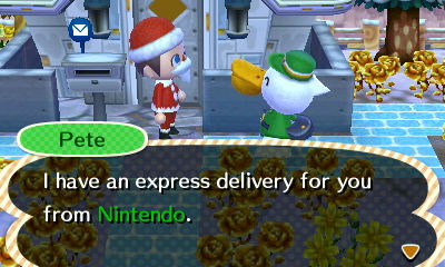 Pete: I have an express delivery for you from Nintendo.