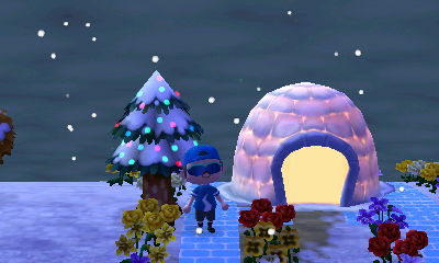 The first igloo of winter.