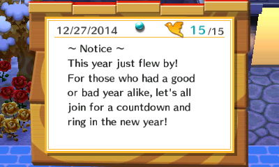 ~ Notice ~ This year just flew by! Let's all join for a countdown and ring in the new year!