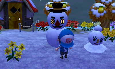 My bingo snowman rolls the number 30.