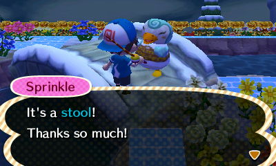 Sprinkle: It's a stool! Thanks so much!