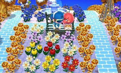 Sitting on a bench with Octavian.