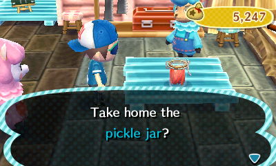 Take home the pickle jar?