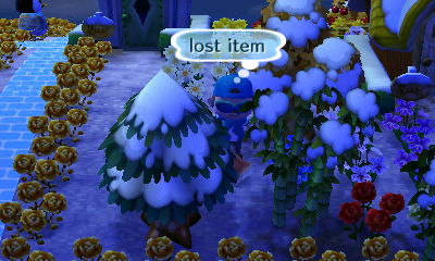 A lost item in the snow.