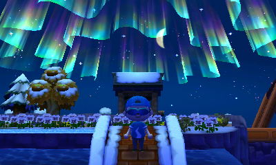 The northern lights above my zen bell.