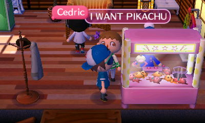 Cedric: I WANT PIKACHU.