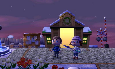 Visiting Kristie's town.