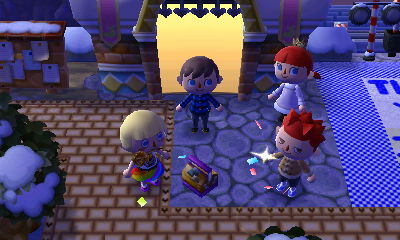 Party poppers in Appleby.