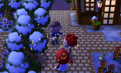 Everybody throwing beans at each other.