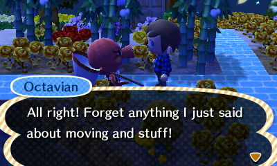 Octavian: All right! Forget anything I just said about moving and stuff!