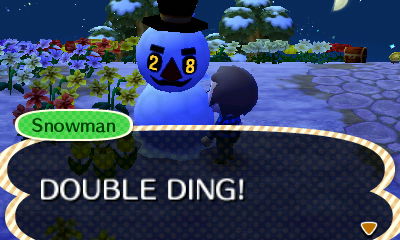 Snowman: DOUBLE DING!