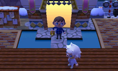 Delivering a painting to Sammy.