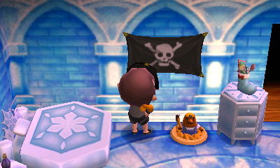 A Jolly Roger pirate flag I got from Pascal.