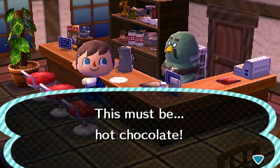This must be... hot chocolate!
