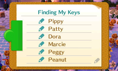 Petition signatures: Pippy, Patty, Dora, Marcie, Peggy, Peanut.