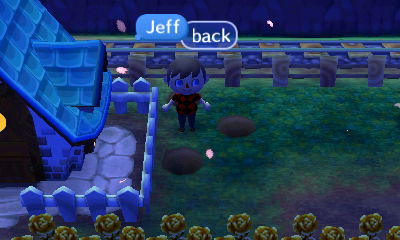 Surrounded by holes.