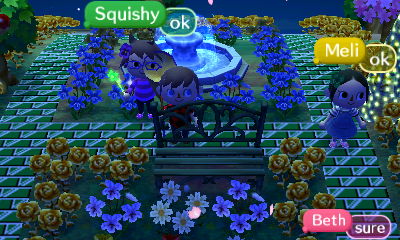 Squishy's face goes through my net.