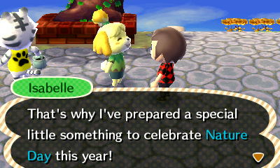 Isabelle: That's why I've prepared a special little something to celebrate Nature Day this year!