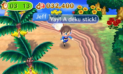 Jeff: Yay! A deku stick!