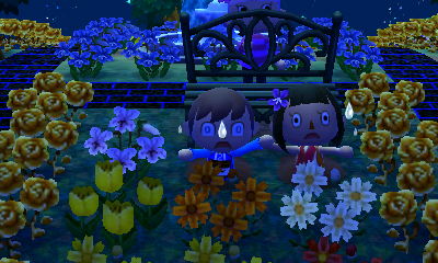 Jeff and MaryAnn stuck in holes.