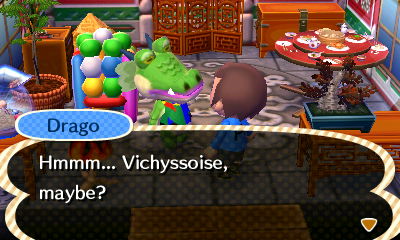 Drago: Hmmm... Vichyssoise, maybe?