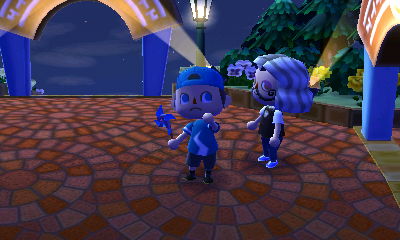 Franco and the blue pinwheel he gave me.