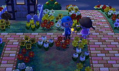 Wendy burns me with a sparkler.