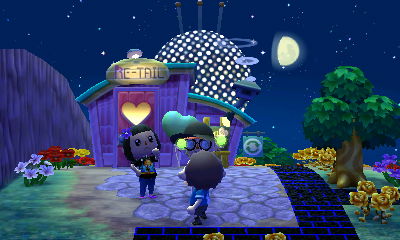 Trying to pop Megan's balloon.